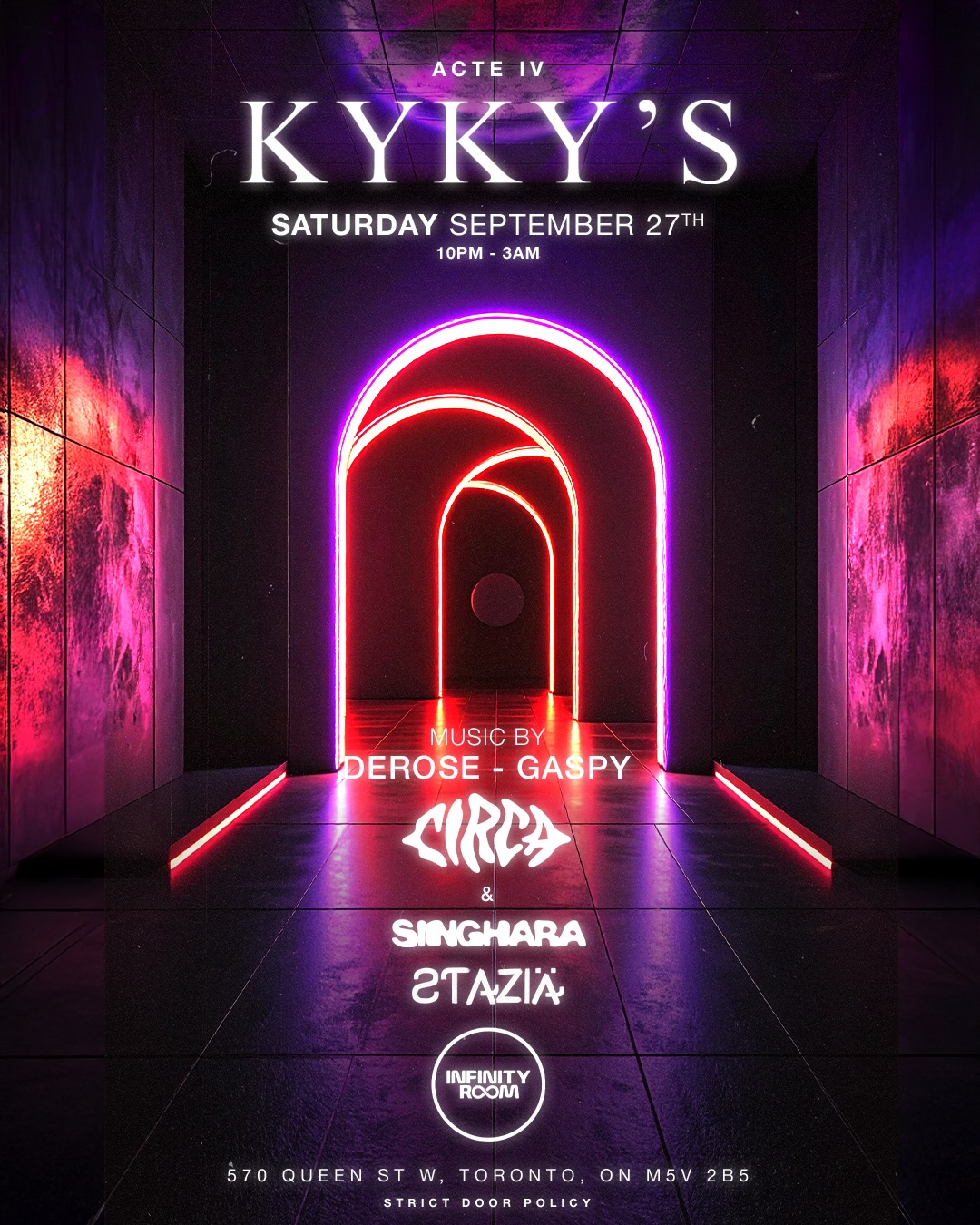 Event: Kyky’s IV | Saturday, September 27 at Infinity Room